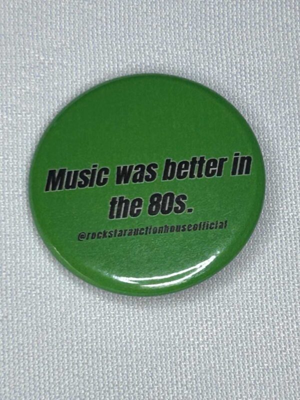 Rock Star Auction House Button Badge (pop)