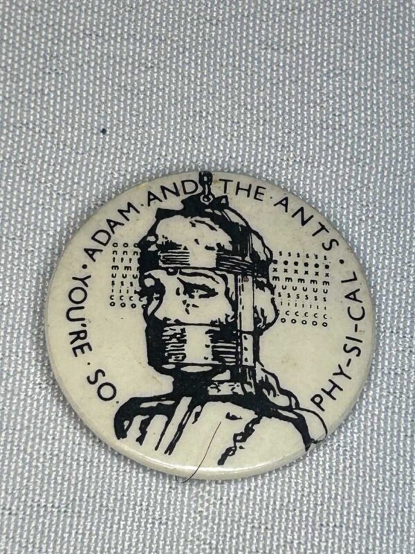 Adam and The Ants You’re So Physical 3cm Badge