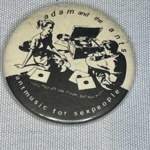 Adam and The Ants Badge 3cm Antmusic for Sex People