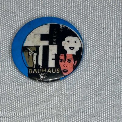 Bauhaus 2.5cm Badge Goth Genuine