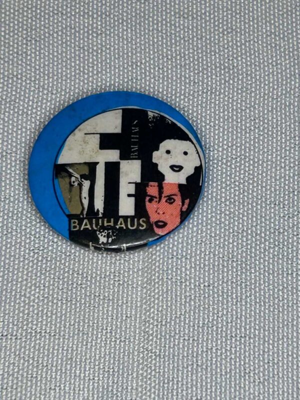 Bauhaus 2.5cm Badge Goth Genuine