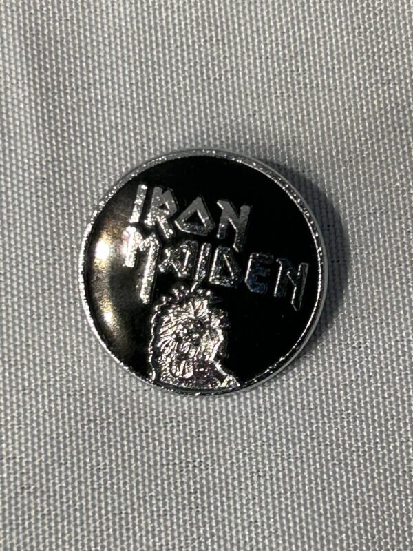Iron Maiden Metal 1980s Badge Rare
