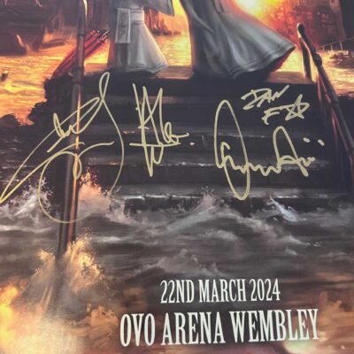 Fightstar Signed Poster 22nd March Wembley Arena Busted ***SOLD***