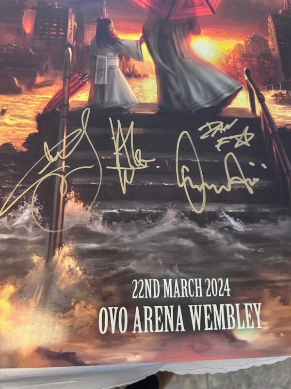 Fightstar Signed Poster 22nd March Wembley Arena Busted ***SOLD***