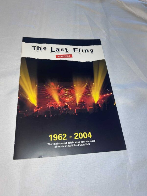 The Last Fling Souvenir Programme Civic Hall Guildford 2004