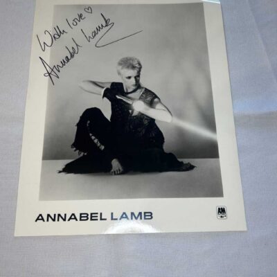 Annabel Lamb signed Photo 1980’s. Rare