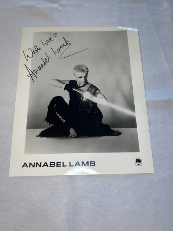 Annabel Lamb signed Photo 1980’s. Rare