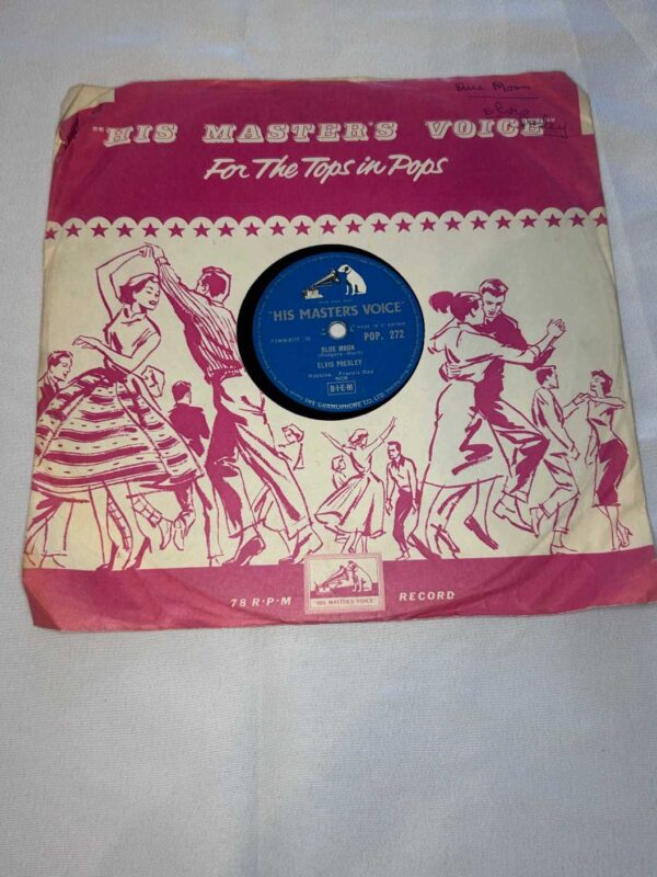 Elvis Presley Blue Moon 78rpm HMV POP 272