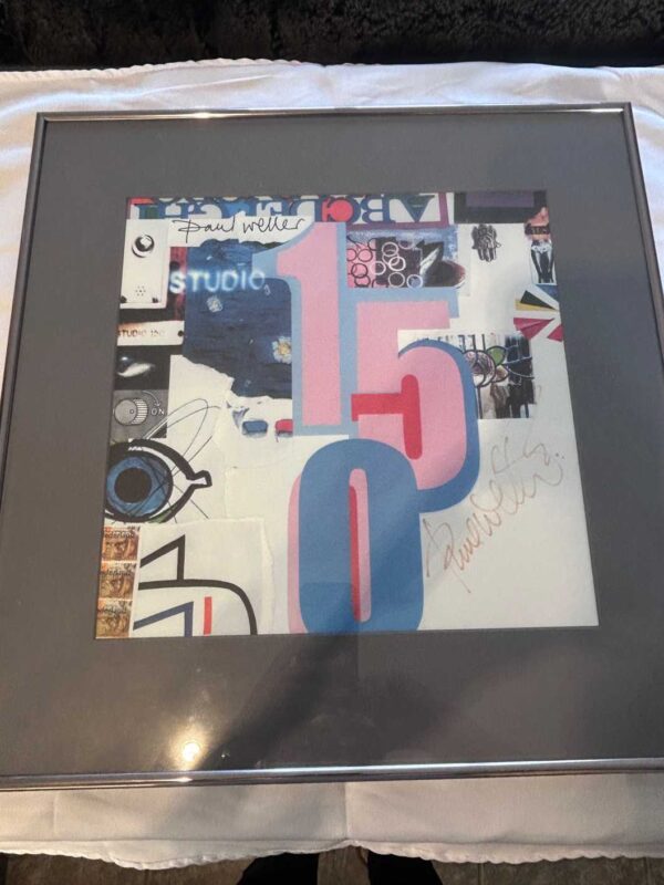 Paul Weller Studio 150 Signed and Framed Artwork. Rare.