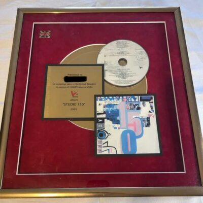 Paul Weller Studio 150 Gold Disc. Rare.