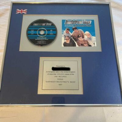 Backstreet Boys Everybody (Backstreet’s Back) Silver Disc. Rare