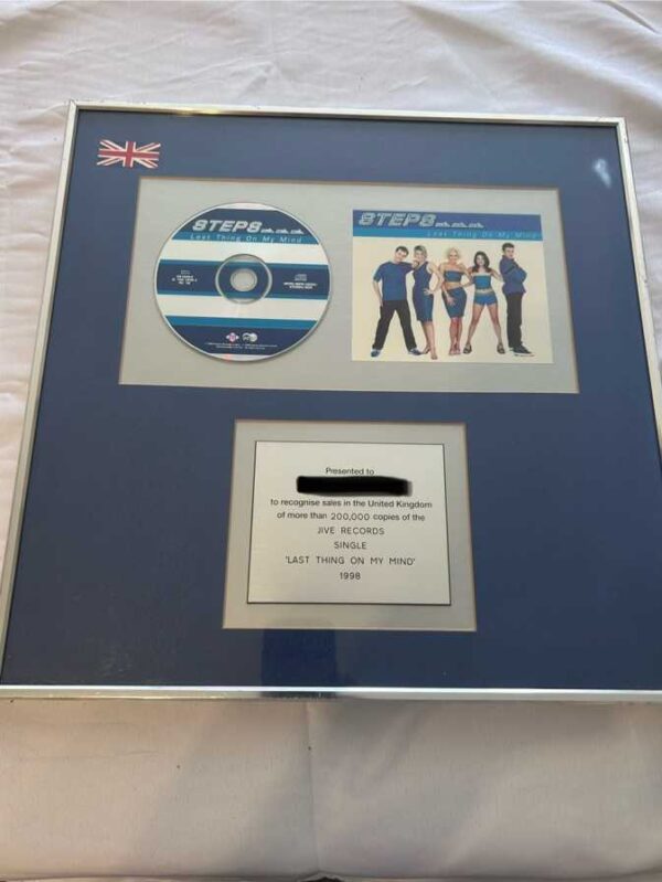 Steps Last Thing On My Mind Silver Disc. Rare