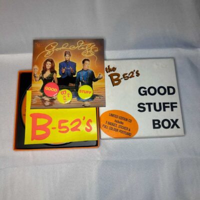 The B-52’s CD Box Set with Sticker and Badges. Rare.