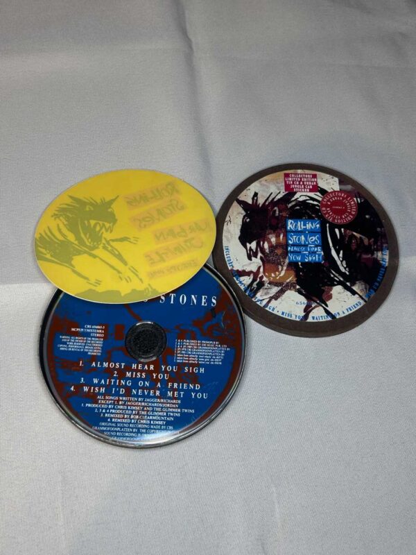 Rolling Stones Almost Hear You Sigh Rare Tin with Sticker and 4 track cd