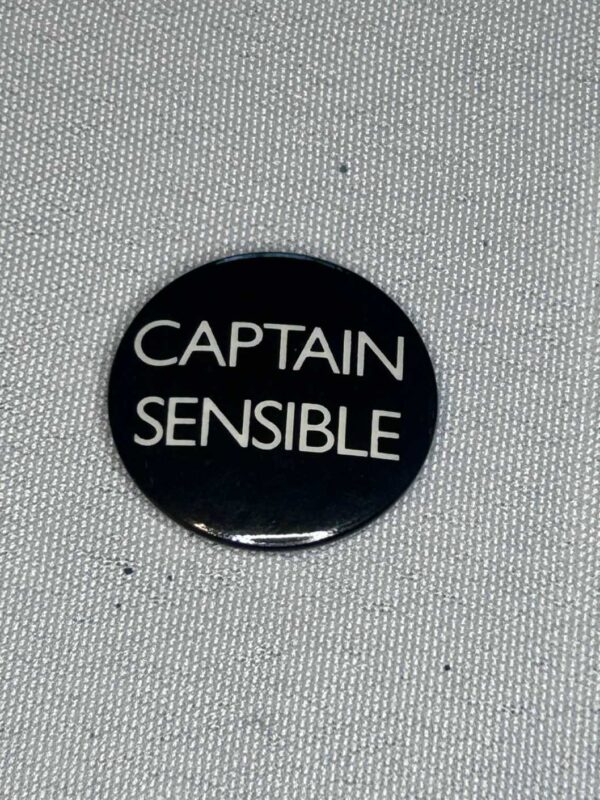 Captain Sensible 2.5cm Badge