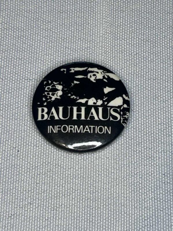 Bauhaus Information Fan Club Badge 2.5cm