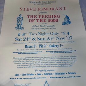 Steve Ignorant (Crass) Poster Limited Print