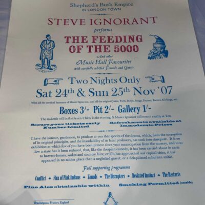 Steve Ignorant (Crass) Poster Limited Print