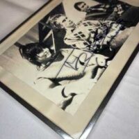 John Lydon Signed Glass with Rare picture of Keith Levene. Rare. Unique. - Image 2