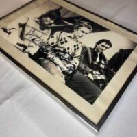 John Lydon Signed Glass with Rare picture of Keith Levene. Rare. Unique. - Image 3