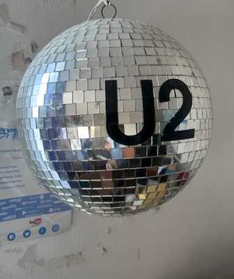 U2 Disco Ball Rare Special Island Records Promotional Item 30cm