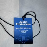 Rare Justin Timberlake Justified After Show Pass for Earls Court 6th Dec 2003 Jive Records - Image 3