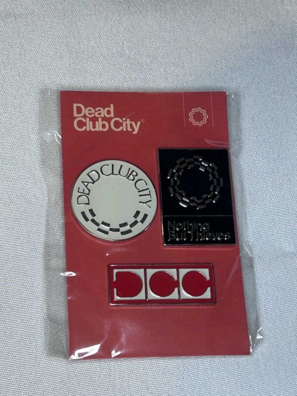 Nothing But Thieves Dead Club City 3 Metal Badge Set Tour Merchandise Rare