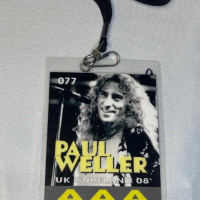 Paul Weller Access All Areas Tour Pass 2008 Genuine Rare