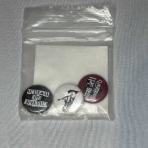 Joan Jett and The Blackhearts Change The World 3 Badge Set. Genuine and Rare