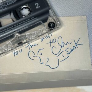Chris Isaak Autographed Cassette Single 'Wicked Game'. Genuine Rare