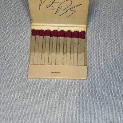 Peter Buck R.E.M Signed Matchbook Borderline Bingo Hand Job 1991 Genuine Unique