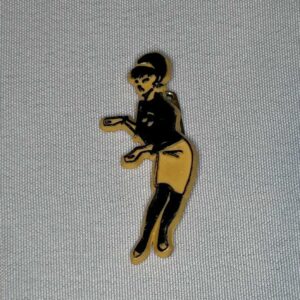 Go-Feet The Beat Badge Plastic Genuine and Rare