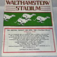 Blur Park Life Album Launch Programme Walthamstow Dogs 1994 - Image 2