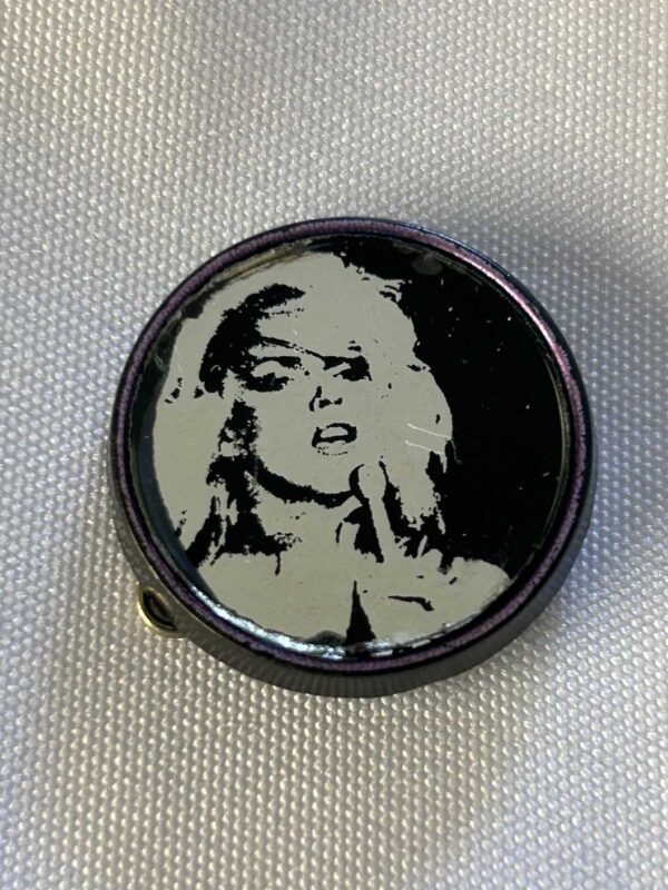 Debbie Harry Blondie Genuine 70’s Mirror Badge 2.8cm
