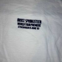 Bruce Springsteen White T-Shirt Large World Tour Premiere 1992 Rare Genuine - Image 7