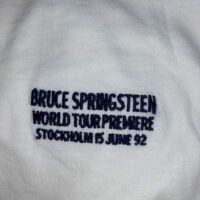 Bruce Springsteen White T-Shirt Large World Tour Premiere 1992 Rare Genuine - Image 5