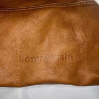 Sony Music Leather Gym Bag Tan - Image 4
