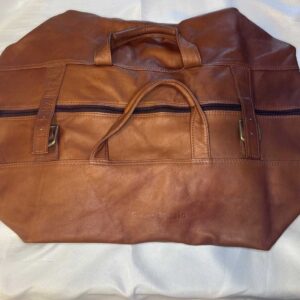 Sony Music Leather Gym Bag Tan