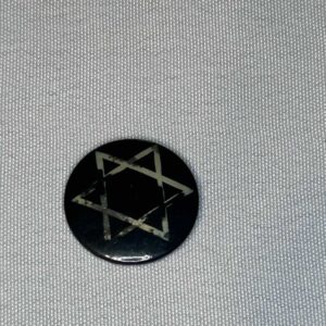 Siouxsie and The Banshees 2.5cm Badge Israel Star of David. Original and Genuine Punk Goth