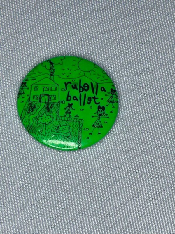Rubella Ballet 2.5cm Badge Rare Genuine Rare Punk Goth