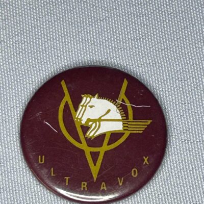 Ultravox 3cm Badge Rare Genuine 80’s Rage In Eden