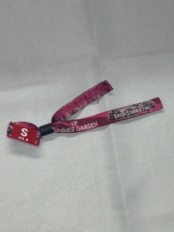 VIP Wristband from British Summer Time at Hyde Park 2017