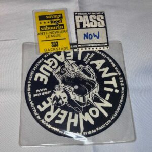 Anti-Nowhere League Picture Disc 7 Rocker with Tour Passes