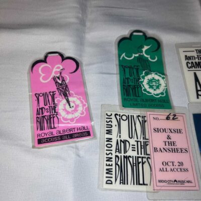 Siouxsie and The Banshees Tour Itineraries, Passes and Programme Rare Genuine 1988