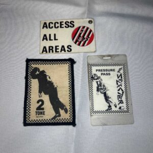 Selecter Tour Pass 2 Tone Patch and The Beat Tour Pass Rare Genuine Ska Memorabilia