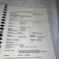 Alice Cooper Trashes Tour Pass and Itinerary 1989-1990. Rare. Genuine. - Image 6