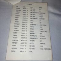 Alterered Images Tour Itinerary 1983. Rare. Genuine. Clare Grogan - Image 3