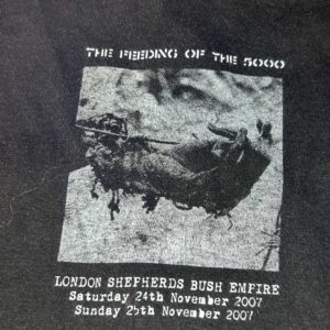 Steve Ignorant Crass T-Shirt 2007 The Feeding Of The 5000 Shephrds Bush Empire