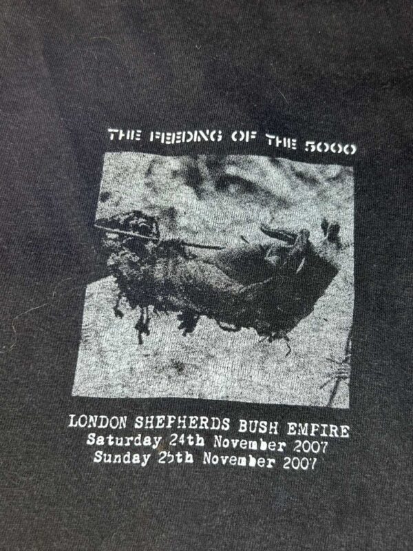 Steve Ignorant Crass T-Shirt 2007 The Feeding Of The 5000 Shephrds Bush Empire