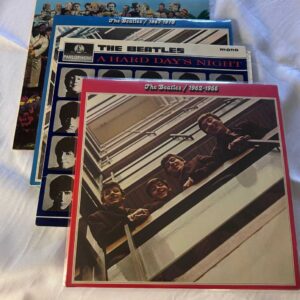 The Beatles 4 album collection. Excellent condition Coloured vinyl rare Peter Blake